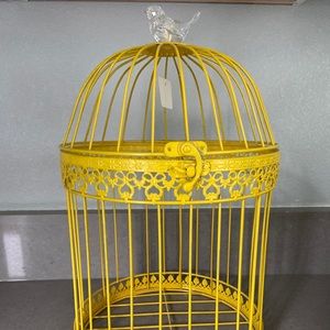 Decoration- Yellow Bird Cage